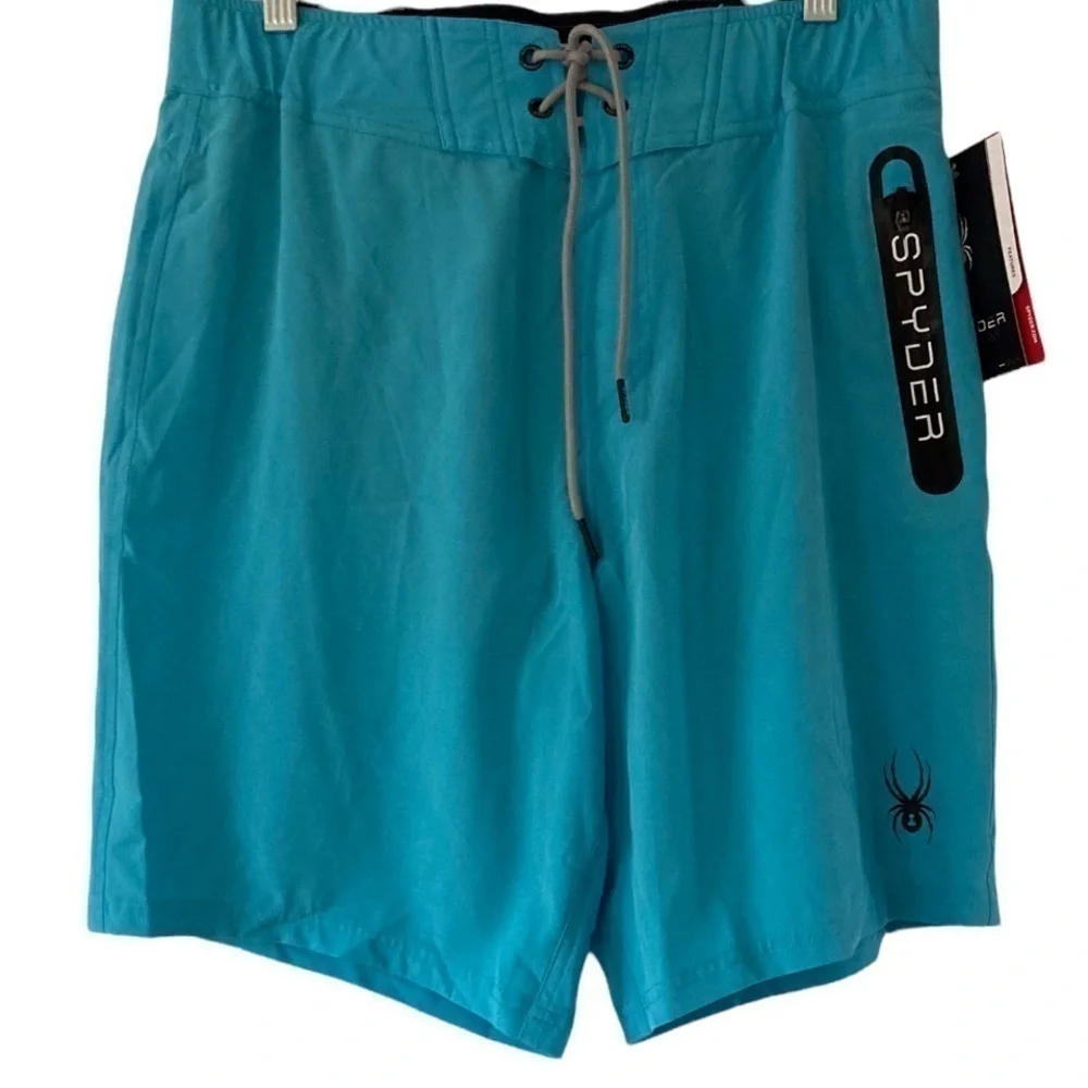 Spyder Heatseal Logo Pocket Swim Shorts NWT